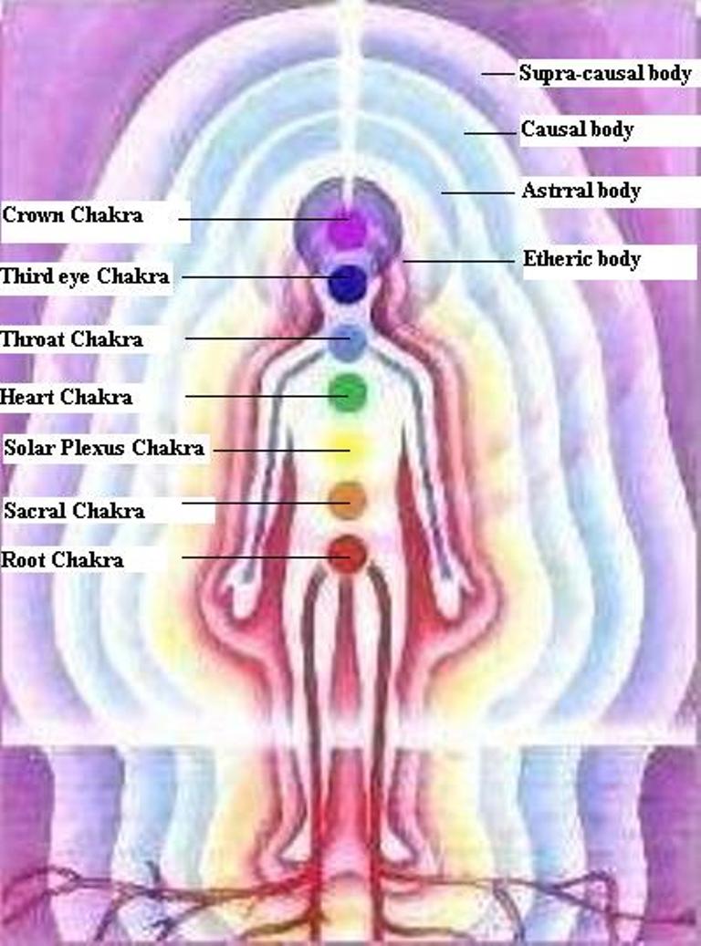 5 bodies with chakras